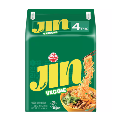 OTOKI JIN RAMEN VEGGIE NOODLE SOUP KOREAN STYLE INSTANT NOODLES 4PK 440G