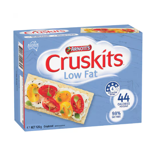 ARNOTT'S CRUSKITS LOW FAT 125G