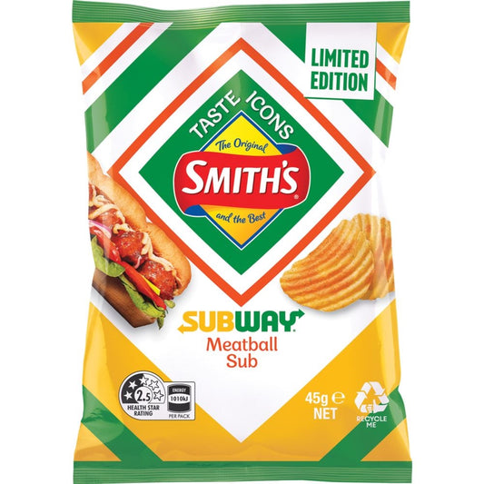 Smiths Subway Meatball Sub 45g