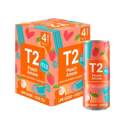 T2 PEACH AMORE 240ML 4PK