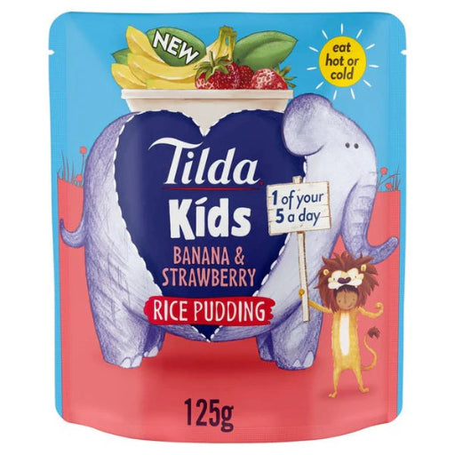 TILDA KIDS BANANA AND STRAWBERRY PUDDING 125G
