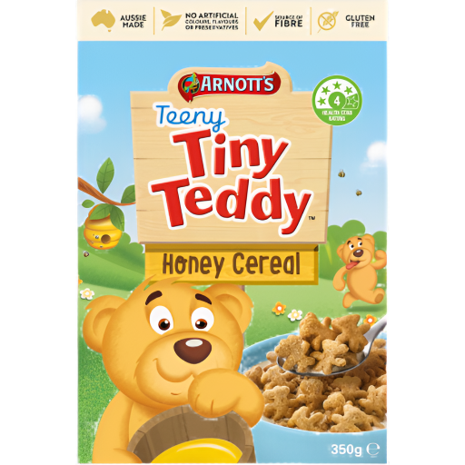 ARNOTTS TEENY TINY TEDDY HONEY CEREAL 350G