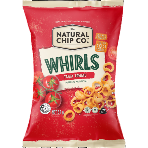 TNCC LENTIL WHIRLS TANGY TOMATO 85G