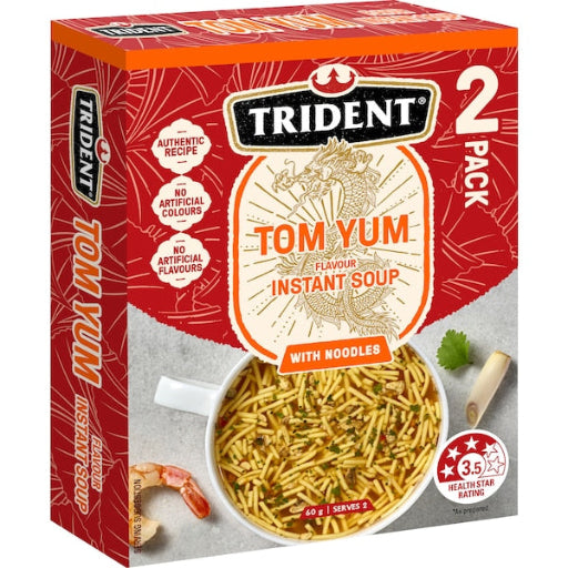 TRIDENT INSTANT SOUP TOM YUM FLAVOUR 60G