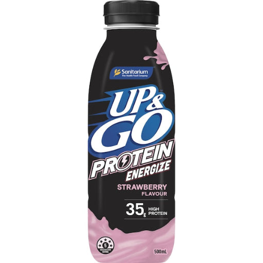 SANITARIUM UP & GO ENERGISE STRAWBERRY 500ML