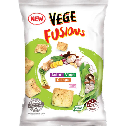VEGE FUSION ASIAN VEGE CRISPS 60G