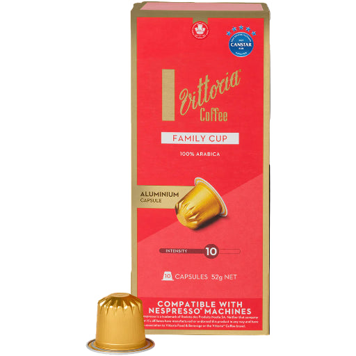VITTORIA COFFEE FAMILY CUP CAPSULES 10PK