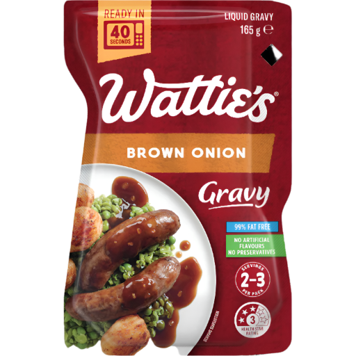 WATTIES LIQUID GRAVY BROWN ONION 165G