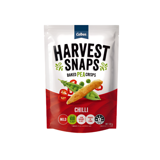 HARVEST SNAPS PEA CRISPS CHILLI 120G