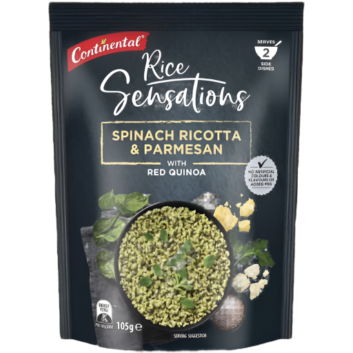 Continental - Spinach Ricotta & Parmesan Rice 2 Serves 105g