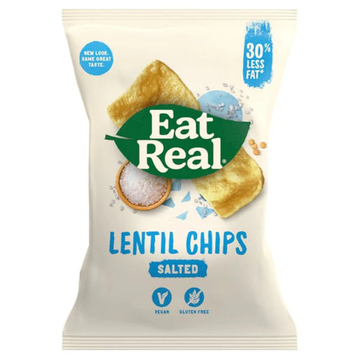 EAT REAL LENTIL CHIPS SEA SALT 113G