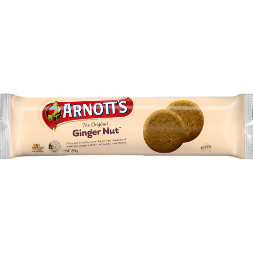 ARNOTTS GINGERNUT BISCUITS 250G