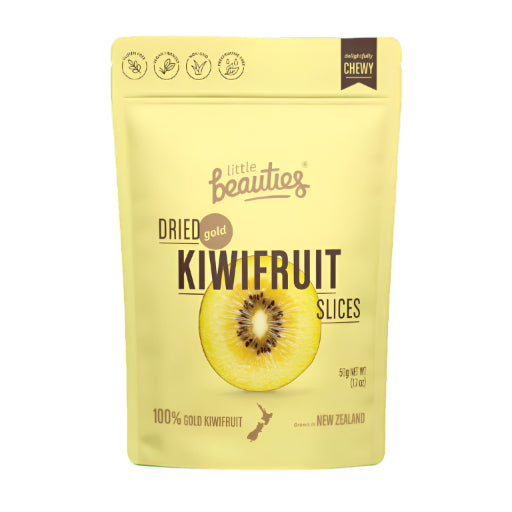 LITTLE BEAUTIES AIR DRIED GOLD KIWIFRUIT SLICES 50G