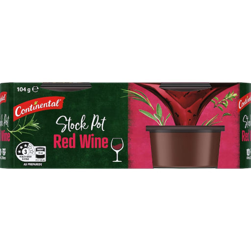 CONTINENTAL STOCK POT RED WINE 104G 4PK