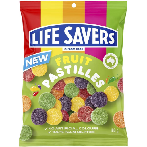 LIFESAVERS FRUIT PASTILLES 180G