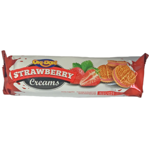 OKI DOKI STRAWBERRY CREAMS 154G