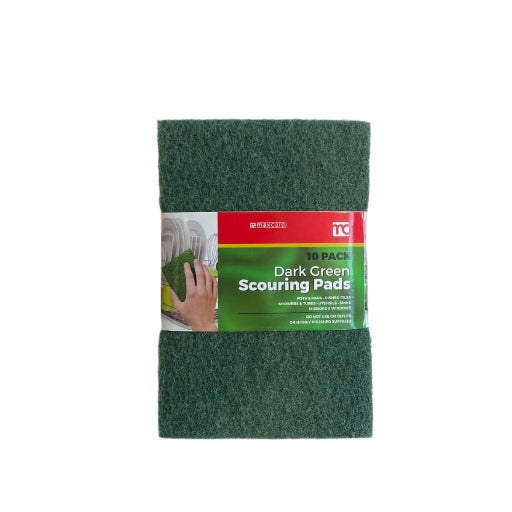 GREEN SCOURING PADS 10'S