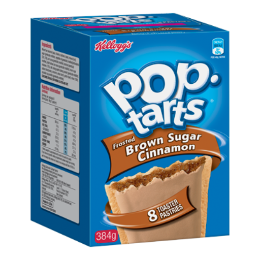 POPTARTS FROSTED BROWN SUGAR CINNAMON 8PK 384G
