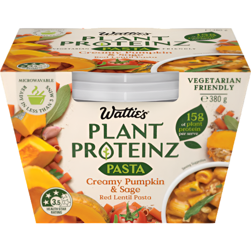 WATTIES PLANT PROTEINZ PASTA PUMP SAGE 380G