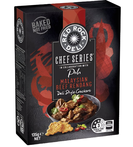 Red Rock Deli - Malaysian Beef Rendang Crackers 135g