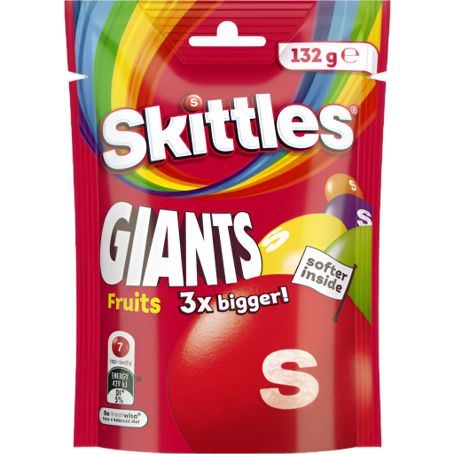 SKITTLES FRUITS GIANTS 132G