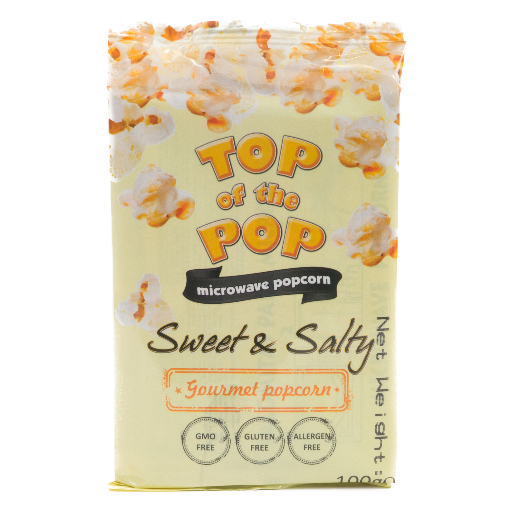 TOP OF THE POPS SWEET & SALTY POPCORN 100G